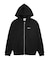 RHINESTONE LOGO AND FACE ZIP UP SWEAT HOODIE