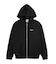 RHINESTONE LOGO AND FACE ZIP UP SWEAT HOODIE