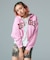 STUDDED LOGO ZIP UP SWEAT HOODIE