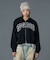 STUDDED LOGO ZIP UP SWEAT HOODIE