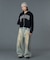 STUDDED LOGO ZIP UP SWEAT HOODIE
