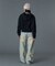 STUDDED LOGO ZIP UP SWEAT HOODIE