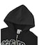 STUDDED LOGO ZIP UP SWEAT HOODIE