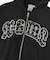 STUDDED LOGO ZIP UP SWEAT HOODIE