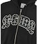 STUDDED LOGO ZIP UP SWEAT HOODIE
