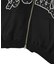 STUDDED LOGO ZIP UP SWEAT HOODIE