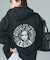CIRCLE MESSAGE AND FACE ZIP UP SWEAT HOODIE