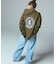 CIRCLE MESSAGE AND FACE ZIP UP SWEAT HOODIE
