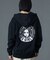 CIRCLE MESSAGE AND FACE ZIP UP SWEAT HOODIE