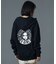 CIRCLE MESSAGE AND FACE ZIP UP SWEAT HOODIE