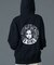 CIRCLE MESSAGE AND FACE ZIP UP SWEAT HOODIE