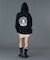 CIRCLE MESSAGE AND FACE ZIP UP SWEAT HOODIE