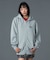 CIRCLE MESSAGE AND FACE ZIP UP SWEAT HOODIE