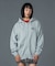 CIRCLE MESSAGE AND FACE ZIP UP SWEAT HOODIE