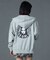 CIRCLE MESSAGE AND FACE ZIP UP SWEAT HOODIE