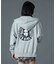 CIRCLE MESSAGE AND FACE ZIP UP SWEAT HOODIE
