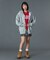 CIRCLE MESSAGE AND FACE ZIP UP SWEAT HOODIE