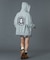CIRCLE MESSAGE AND FACE ZIP UP SWEAT HOODIE