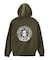 CIRCLE MESSAGE AND FACE ZIP UP SWEAT HOODIE