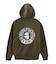 CIRCLE MESSAGE AND FACE ZIP UP SWEAT HOODIE