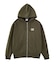 CIRCLE MESSAGE AND FACE ZIP UP SWEAT HOODIE