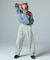 PIGMENT DYED SCRIPT LOGO SWEATPANTS