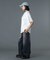 RHINESTONE OVAL LOGO 6PANEL DENIM CAP