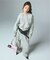 PIGMENT DYED SCRIPT LOGO COMPACT ZIP UP SWEAT HOODIE