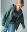 PIGMENT DYED SCRIPT LOGO COMPACT ZIP UP SWEAT HOODIE
