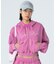 PIGMENT DYED SCRIPT LOGO COMPACT ZIP UP SWEAT HOODIE