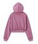 PIGMENT DYED SCRIPT LOGO COMPACT ZIP UP SWEAT HOODIE