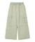 FADED 2WAY WIDE LEG DENIM CARGO PANTS