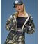 HIBISCUS CAMOUFLAGE ZIP UP SWEAT HOODIE