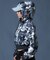 HIBISCUS CAMOUFLAGE ZIP UP SWEAT HOODIE