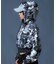 HIBISCUS CAMOUFLAGE ZIP UP SWEAT HOODIE