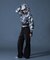 HIBISCUS CAMOUFLAGE ZIP UP SWEAT HOODIE