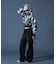 HIBISCUS CAMOUFLAGE ZIP UP SWEAT HOODIE