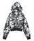 HIBISCUS CAMOUFLAGE ZIP UP SWEAT HOODIE