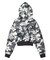 HIBISCUS CAMOUFLAGE ZIP UP SWEAT HOODIE