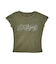RHINESTONE DECORATIVE SCRIPT LOGO S/S BABY TEE