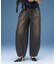 TUCK WIDE LEG DENIM PANTS