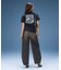 TUCK WIDE LEG DENIM PANTS