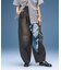 TUCK WIDE LEG DENIM PANTS