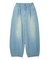 TUCK WIDE LEG DENIM PANTS