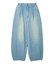 TUCK WIDE LEG DENIM PANTS