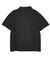 SCRIPT LOGO SHIRRED S/S ZIP UP TOP