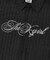 SCRIPT LOGO SHIRRED S/S ZIP UP TOP