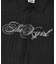 SCRIPT LOGO SHIRRED S/S ZIP UP TOP