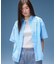 STRIPED RHINESTONE S/S SHIRT