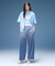 STRIPED RHINESTONE S/S SHIRT